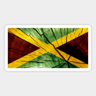 Flag of Jamaica - Tree Trunk Wood Sticker